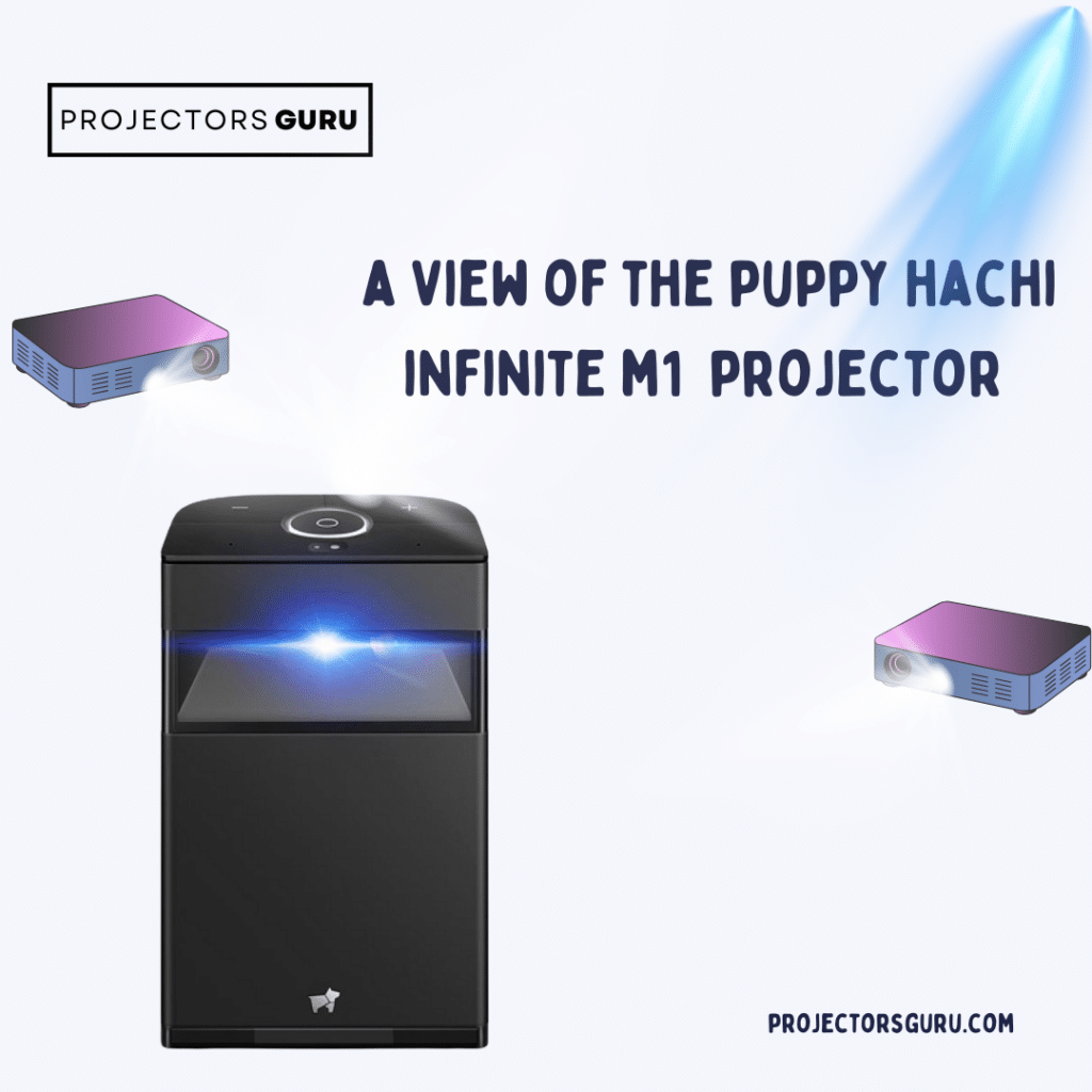 A view of the Puppy hachi M projector