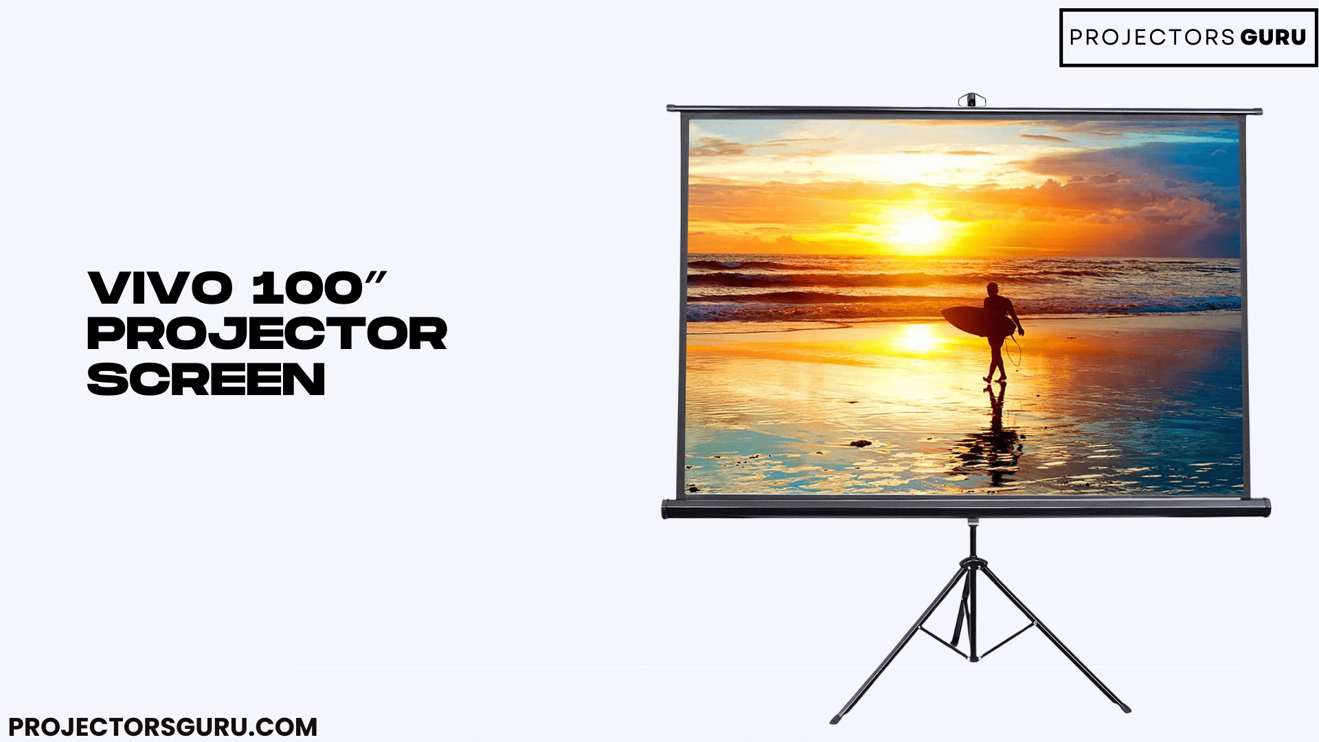 VIVO ″ Portable Indoor Outdoor Projector Screen