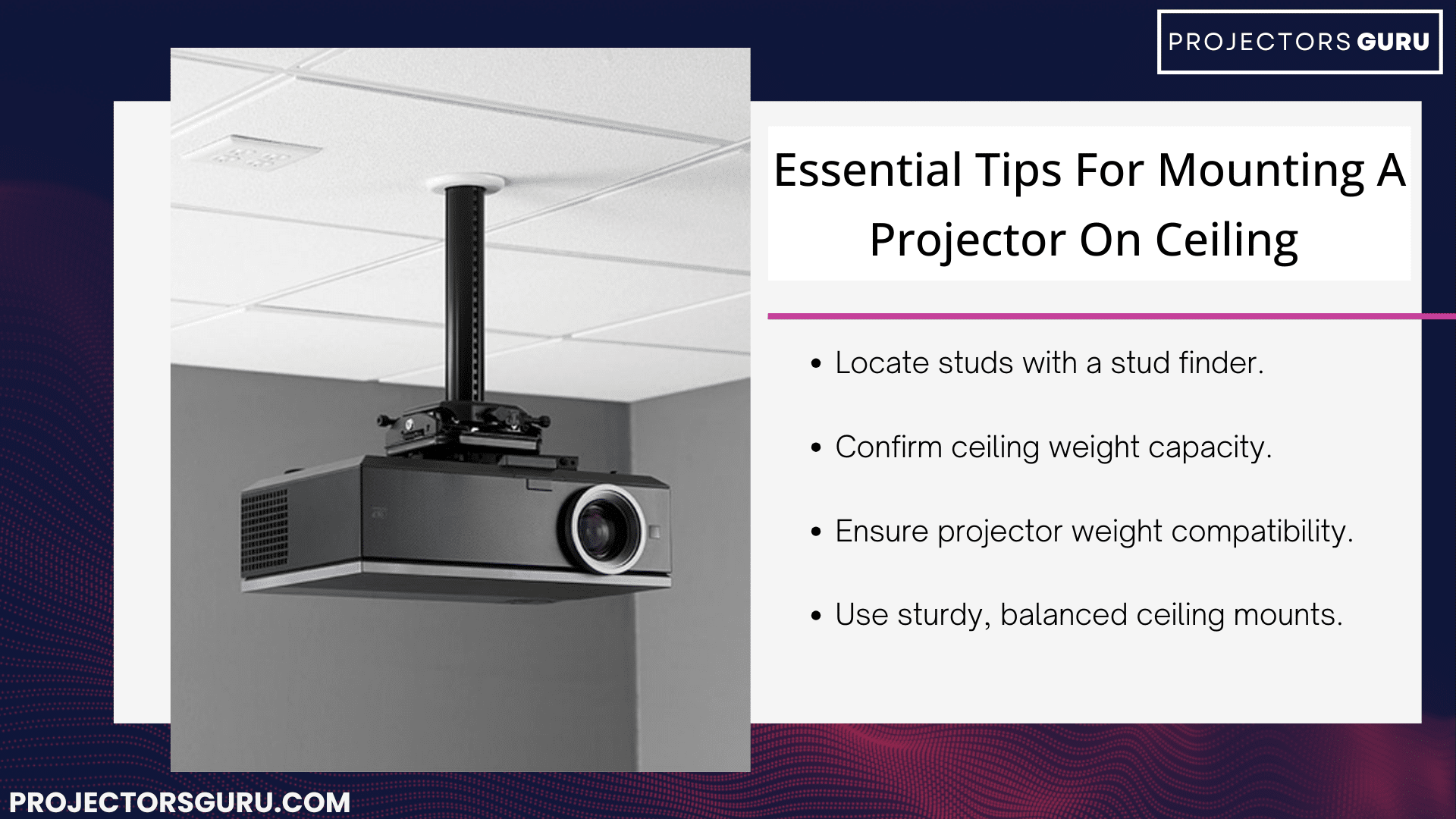 tips for mounting a projector