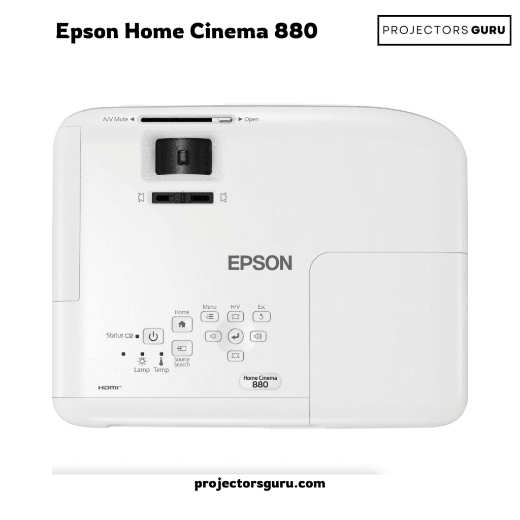 Epson Home Cinema isolated on a white background