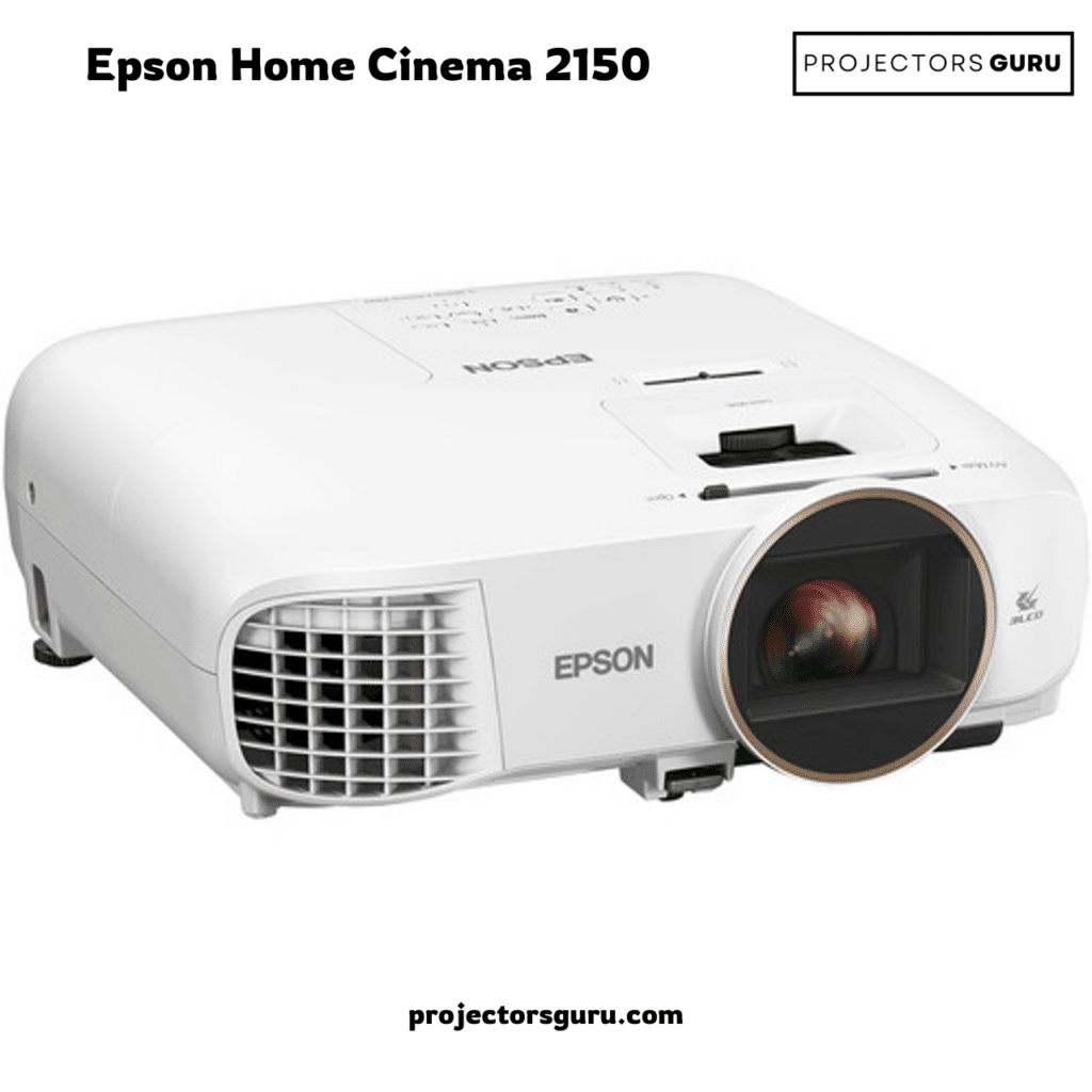 Epson Home Cinema isolated on a white background