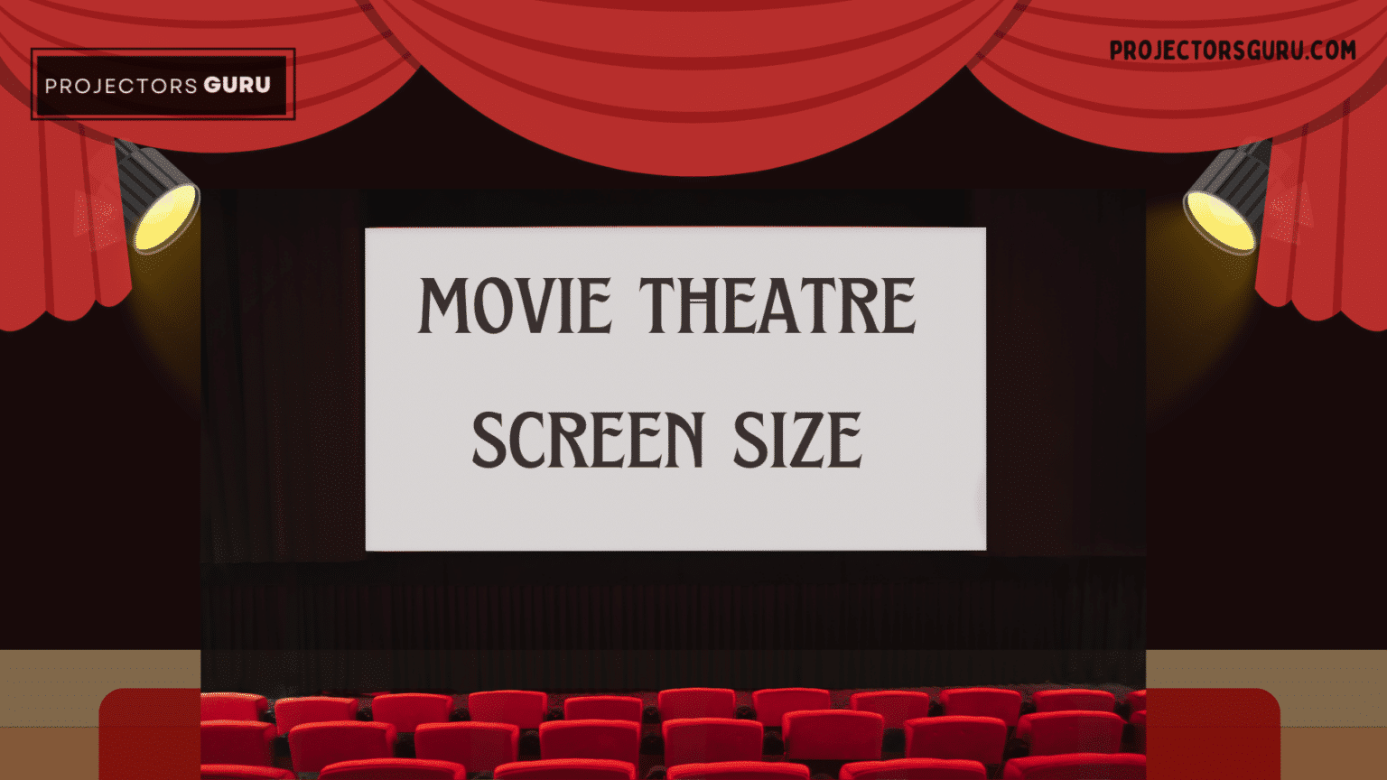 A view of a movie theatre screen