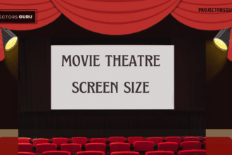 A view of a movie theatre screen