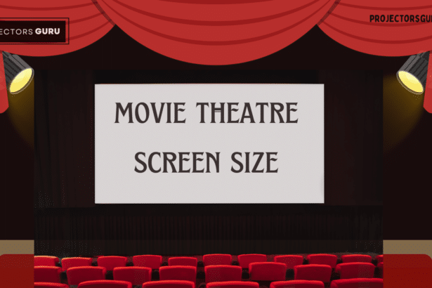 A view of a movie theatre screen