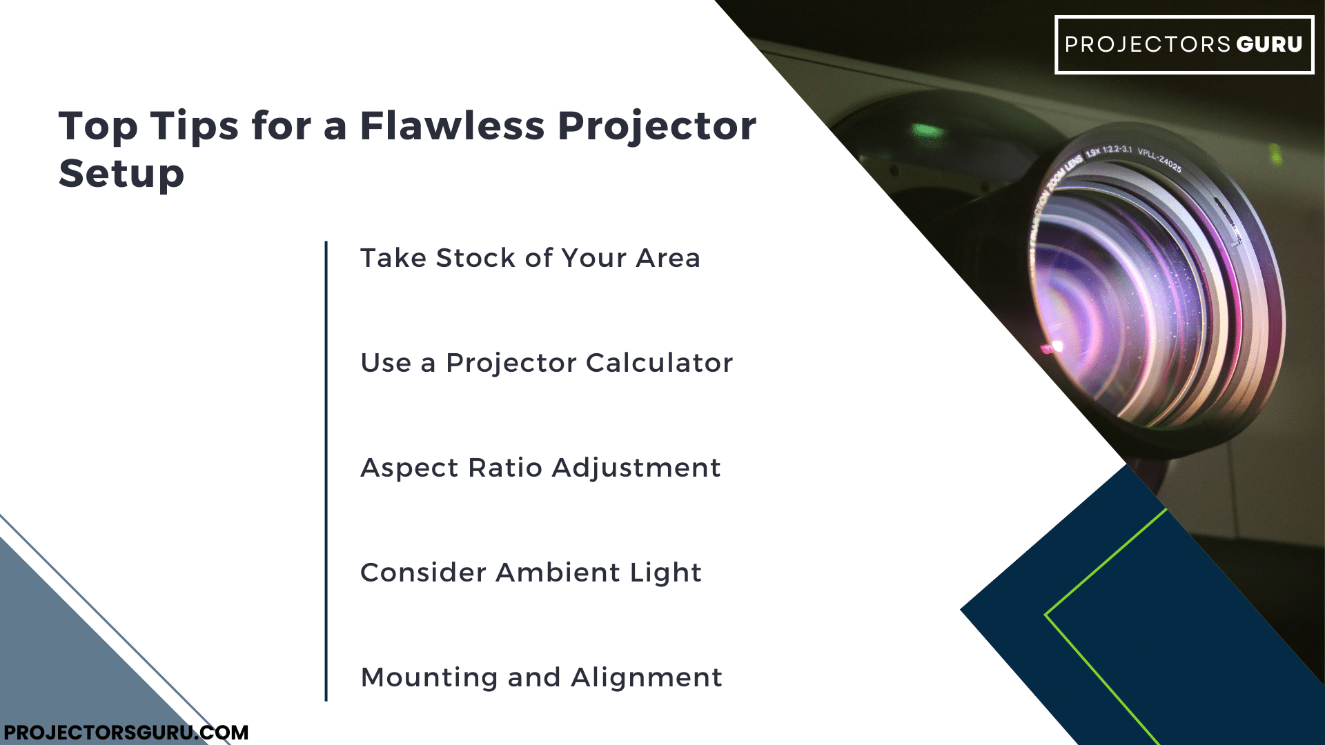 top tips for flawless projector setup