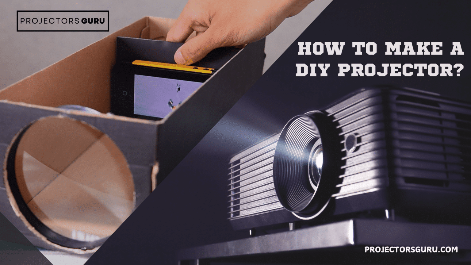 How to make a DIY projector at home