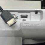 A view of HDMI cable for projector